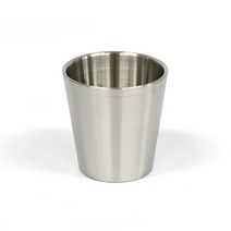 스텐이중물컵 샤틴 식당물컵 스테인레스 이중컵 업소용 무광컵, 썬 이중물컵 샤틴27종, 1개