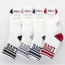 여자 패션 양말 LOVE 캐주얼 발목 삭스 3켤레