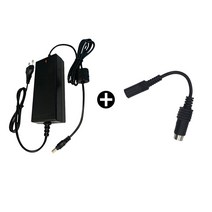 전원공급장치 4핀 변환 젠더 DC 12V 어댑터 아답터 CCTV 씨씨티비 녹화기 DVR NVR 하이크비전 이지피스 다화 유니뷰 하이룩 파인트론 아이디스 한화테크윈 하니웰 조이젠, 전원 4핀 젠더 + DC 12V 5A 어댑터