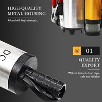 히트펌프 보일러컨트롤러 빨래건조기휴대용 미니 12V 24V DC 전기 잠수정 펌프 디젤 오일 물 펌핑 알루미, 02 24V_01 silver
