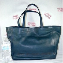 여자명품마크제이콥스가방80008218 MARC JACOBS WHAT'S THE T Purssian Blue Leather TOTE BAG