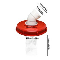 농업용 관수 액비 여과기 관수자재 외부 원통, 245mm 45도