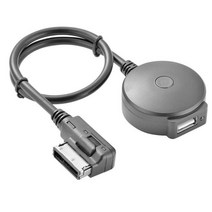 카오디오블루투스MI UX 자동차 블루투스 호환 케이블 음악 어댑터 수신기 아우디 4 5 6 Q5 Q7 2010 이전, 01 black