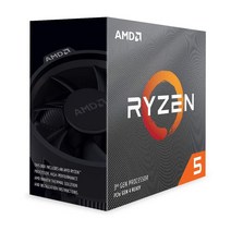 AMD Ryzen 5 3600 6코어 12스레드 잠금 해제 데스크탑 프로세서(쿨러 포함)