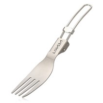 캠핑 야외 차박 준비물 가스워머 어닝 난로가드티타늄 접이식 스푼 포크 식기 스푼 경량, 03 Fork
