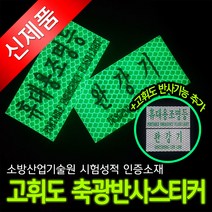 에코라이트 완강기 휴대용조명등 축광반사 스티커