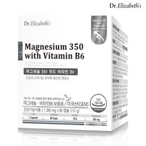 [AK PLAZA] [닥터엘리자베스] 마그네슘 350 위드 비타민 B6 (90C), 90정