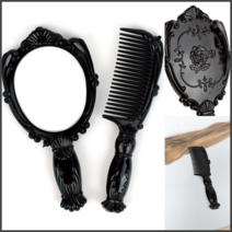 엔틱 미니 빗거울세트 휴대용거울 공주손거울