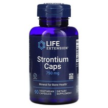 라이프익스텐션 Life Extension Strontium Caps 스트론튬 250mg 90캡슐, 1팩
