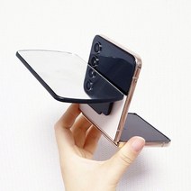 앤드솜 스마트폰 클립형 촬영보조도구 핸드폰반사판 여행 액세서리 거울모드 반영사진, 블랙, 1개