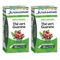 Juvamine Green tea Guarana Fat burning 쥬베민 그린티 과리나 펫버너 1600mg 30정 2팩
