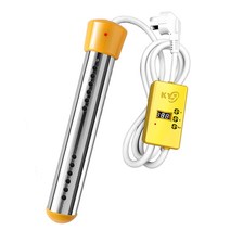 욕조 돼지꼬리 히터봉 가열기 온수기 물데우는 기계, 자동 전원 끄기 없음 500W
