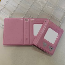즉석 플로라이드 인화 폴라로이드 카메라 편지 인쇄 된 사진 앨범 3 인치 Photocard 바인더 Instax 미니 스크랩북 수집 도서 Kpop 카드, 10 B-pink square