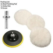 5PCS Polishing Kit Pad Car Waxing Sponge Disk Wool Wheel Auto Paint Polisher Gadget, 01 A, 5개
