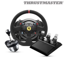 트러스트마스터 T300 페라리 Integral 레이싱휠 TH8A 쉬프터 패키지(PS5 PS4 PC용), 1개