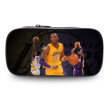 NBA 마이클 조던 LA 레이커스 코비브라이언트 굿즈 필통 파우치 수납 케이스 커리 제임스 농구스타, H