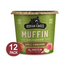 Kodiak Cakes 코디악 케이크 컵 머핀 애플시나몬 오트 2.29oz(65g) 12개 Muffin Apple Cinnamon Oat