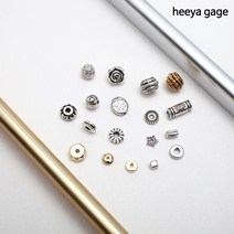 히야가게 메탈 참 21종 비즈 모음, K(20개)