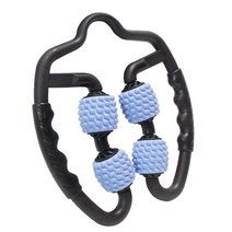 폼롤러 미니 진동 필라테스폼롤러U모양 트리거 포인트 마사지 롤러 팔 다리 목 근육 조직 피트 니스 체육관, 푸른