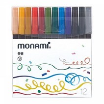모나미 붓펜 12색세트-펜스테이션