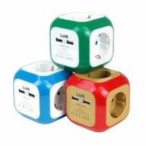 LUG-KSG-04U-1.5sq 5.0m 2포트 usb 멀티탭 아이언, 단품
