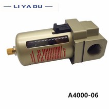 유수분리기 수분제거 연료필터 AF3000-02/03 AF4000-04 G1/2 AF4000-06 G3/4 공기 소스 프로세서 공압 펌프 필터 오일 물 분리기 수동 배수 장치, [04] AF4000-06, [01] Copper core