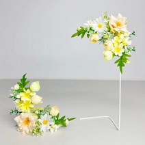 가더GADE 납골당 리스 코너형 2개 세트 코너장식 조화 꽃장식 액자 틀 꾸미기 성묘 봉안당 ㄱ자형 L자형 모서리 테두리 인테리어소품, 2AB)WT