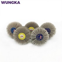 1PC Abrasive Nylon Wheel Brush Deburring Alumina Wire Flower Head Polish Grind Wood Furniture Tool, [07] 600
