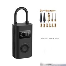 샤오미 공기 주입기 휴대용 에어펌프 오토바이 자동차 타이어 축구, 협력사, 바늘을 추가