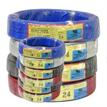 테프론전선 UL1333 AWG24 1롤/불소수지전선 UL전선, 색상선택, BR