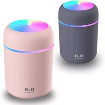 초음파가습기 충전 초음파 공기 가습기 자동차 홈 에센셜 아로마 오일 디퓨저 휴대용 미니 쿨 미스트 메이커 청정기, 10 필터가 있는 흰색