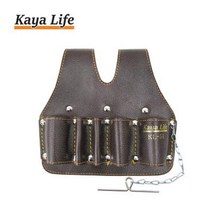 가야라이프 가야 공구집 (5구) KL-51Br 밤색 22x19cm 공구주머니 (테이프걸이) 다용도, 1개