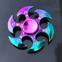 고급 피젯 무소음 큐브 스피너 어른 장난감 Metal Fidget Spinner 릴리프 스트레스 핸드 핑거 팁 자이로 안, 06 6