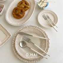 [메세라미카] 티에라 줄리엣 수입그릇 접시 (2 color/16 type), 크리스탈 블루, 직사각접시