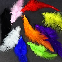 만들기용 새깃털(소) 20개X1봉 소포장 2000KO 깃털 만들기, 1팩, 흰색