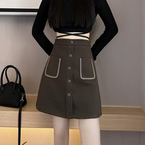 이유무무 NQ-061 포인트 포켓 A라인 미니스커트