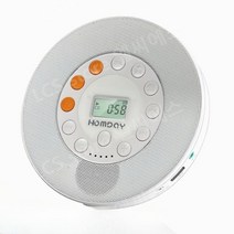 아기cd플레이어 무인음악플레이어 굿즈재생기 미니 휴대용 CD, 하얀