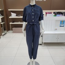 [시에로] 볼륨반팔 제천 벨트끈 60S 워싱 점프수트-SI2OPF521NA