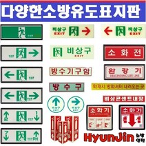 피난구/유도표지/통로표지/계단표지/소화기위치표지/받침대 /소방위치표지, 1-12 누드비상구(우방향)