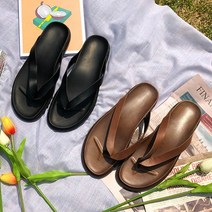 (스나이퍼샵) 소가죽 쪼리 슬리퍼