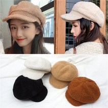 D1390-뽀글이 팔각 브레드 헌팅캡