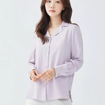 로엠 베이직 오픈 카라형 블라우스 RMBLC25R04A