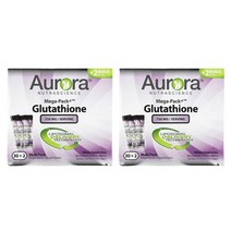 오로라 뉴트라사이언스 메가-리포소멀 글루타치온 750 mg - 32팩 X 2개 (Aurora Glutathione), 480ml