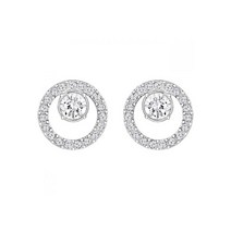 (국내매장 정품) 스와로브스키 로듐 이어링 실버 5201707