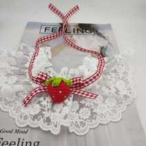 인식표 네임텍 강아지등록 반려동물칩 레이스 개 두건 프린트 소프트 칼라 드레스 애완 동물 네커치프 용품 고양이 스카프 꽃 리본 치와와 강아지 새끼 목줄, [03] M-25cm string20cm, [09] 8