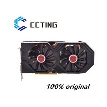 BTC ETH XFX RX 580 8GB 그래픽 카드 AMD Radeon RX580 8GB 2304SP 비디오 데스크탑 PC 화면 컴퓨터 게임 맵, RX-580-8G-2304SP