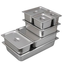 스텐 바트 보관용기 밧드 반찬통, 선택33-타공스텐바트 1/1 (2인치), 타공스텐바트