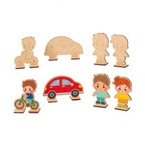 민화샵 어린이만들기 교통안전교육 교통표지판 만들기재료, 1개, 보행자