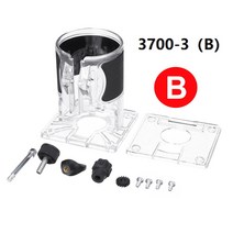 전기식 Drillpro-전기 트리머 세트 목공 라미네이트 팜 라우터 850W 30000rpm 가장자리 연결 플라스틱 베, 02 B Plastic Base