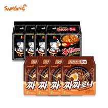 삼양 불닭볶음면 140g x 20개 + 짜짜로니 145g x 20개 / 봉지라면